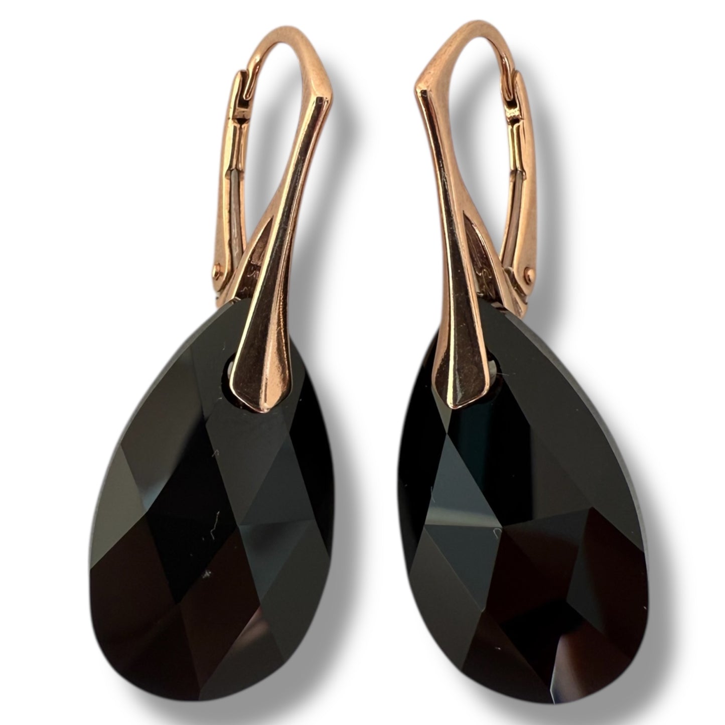 Sudraba kristālu auskari / Pear