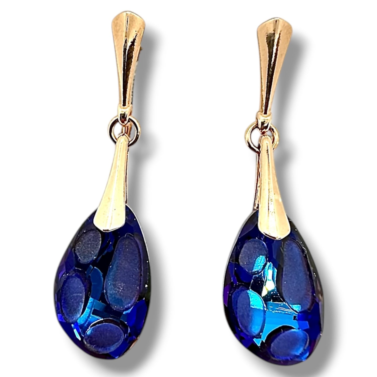 Sudraba Kristālu auskari / Fosil