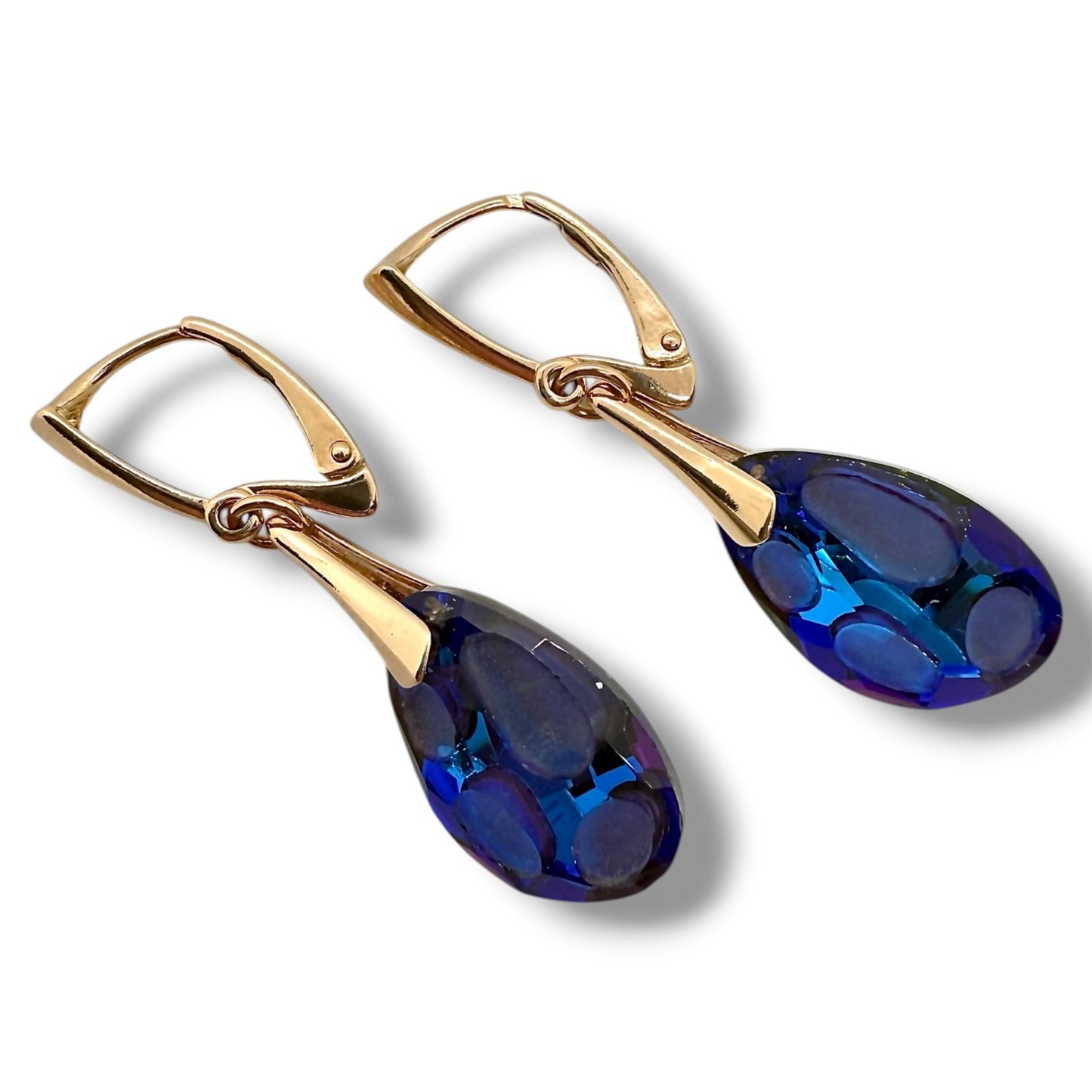 Sudraba Kristālu auskari / Fosil