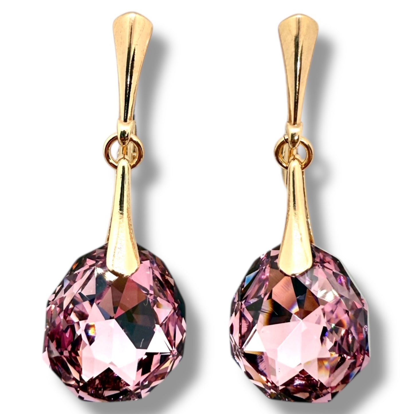 Sudraba Kristālu Auskari / Majestic