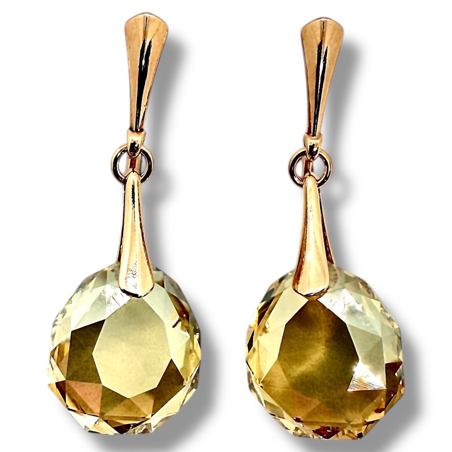 Sudraba Kristālu Auskari / Majestic