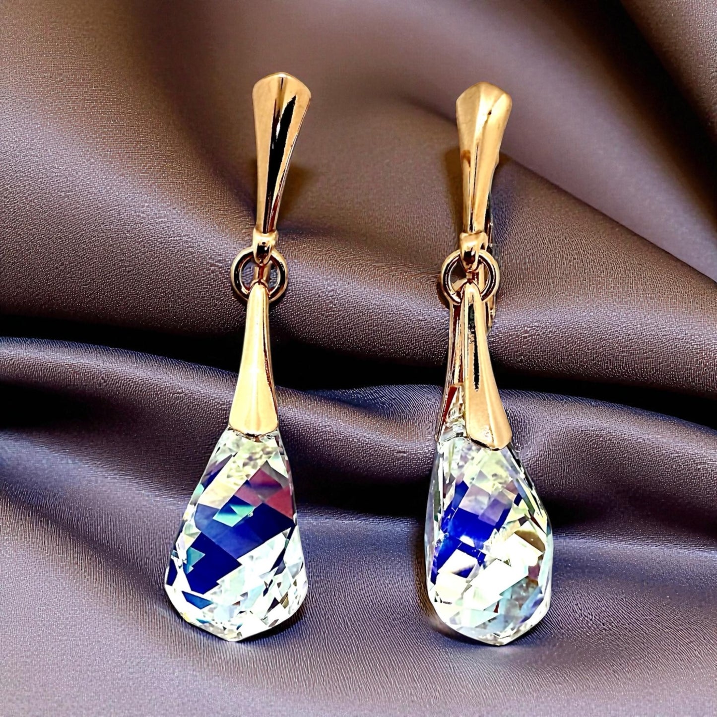 Sudraba Kristālu auskari / Berchi