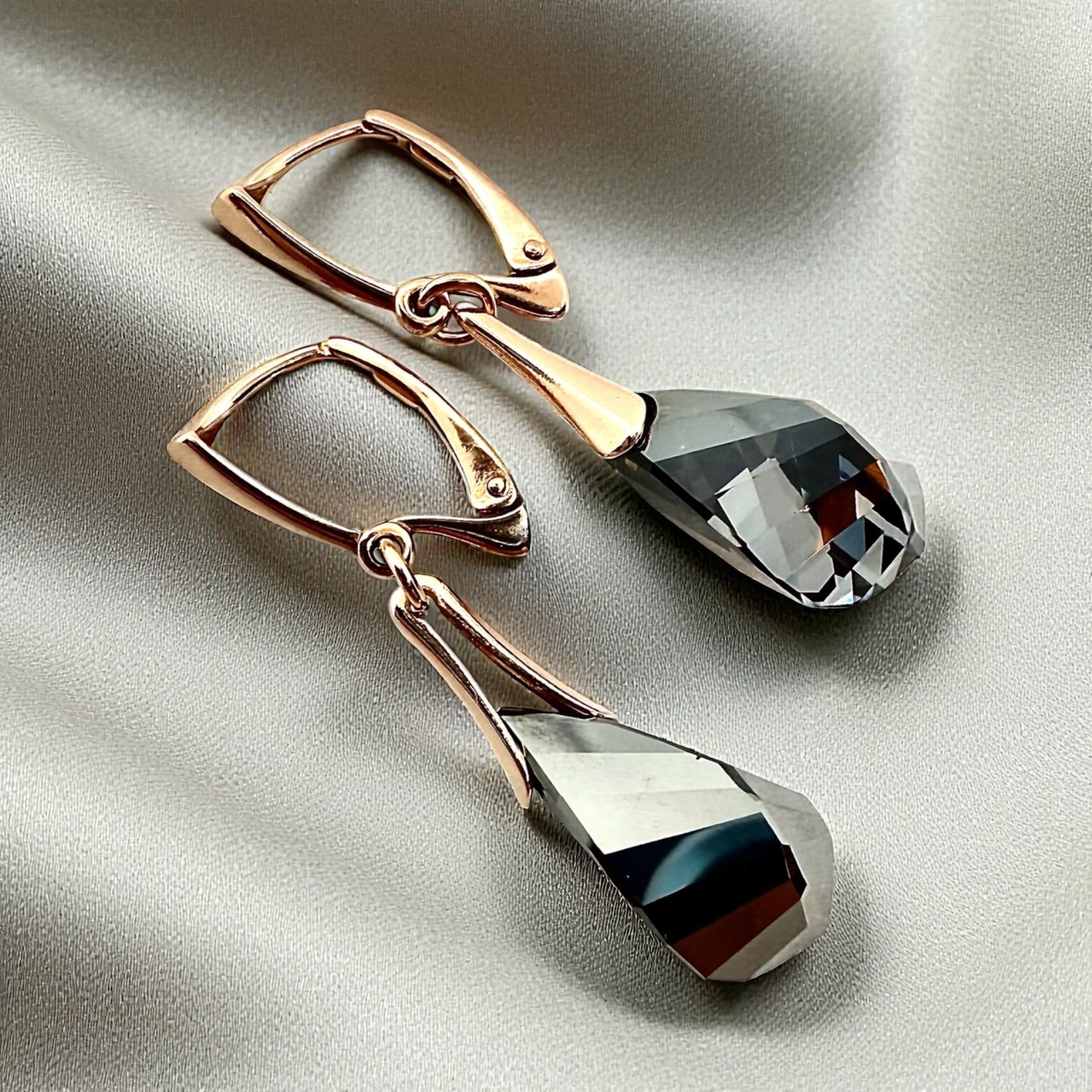 Sudraba Kristālu auskari / Berchi