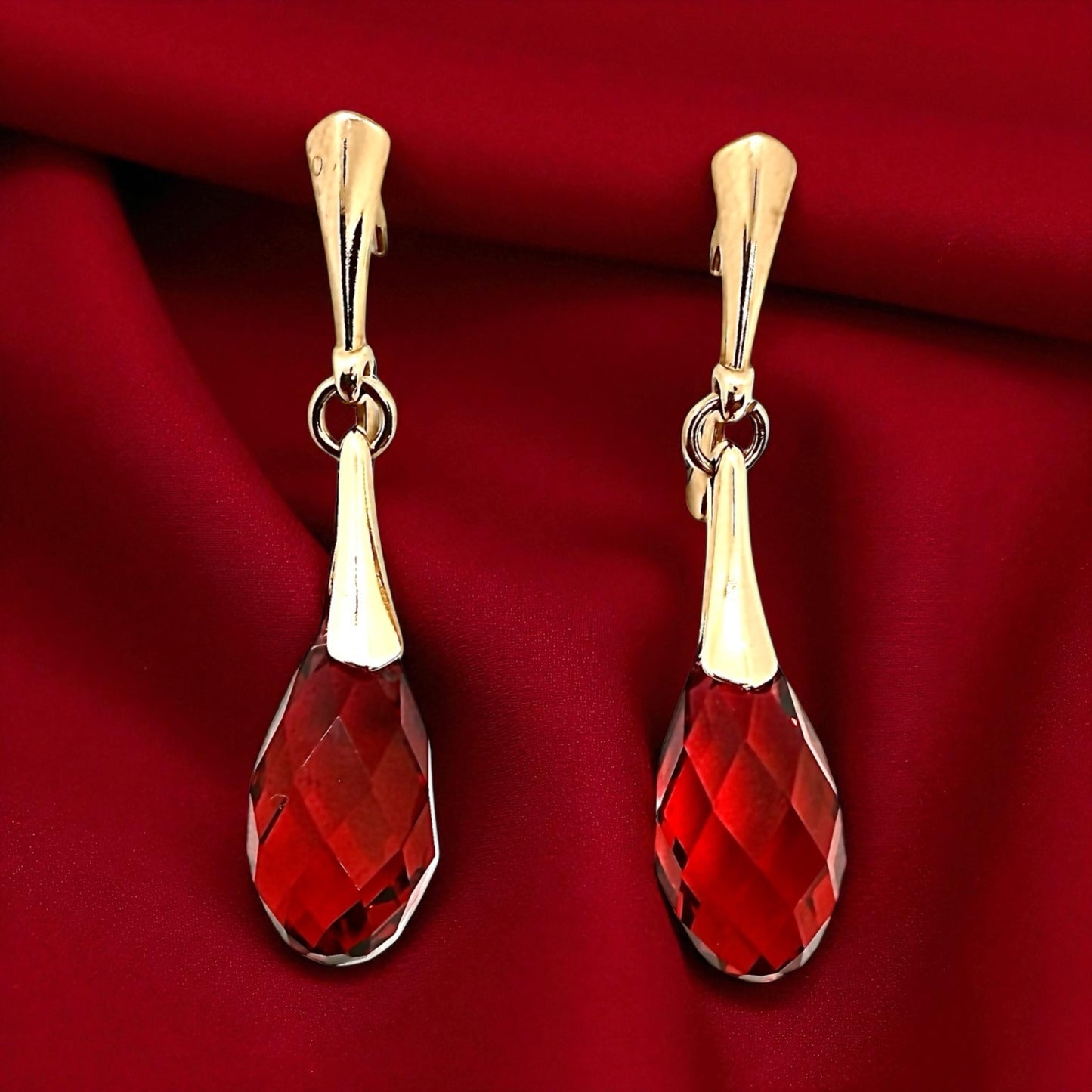 Sudraba Kristālu Auskari / Briolete