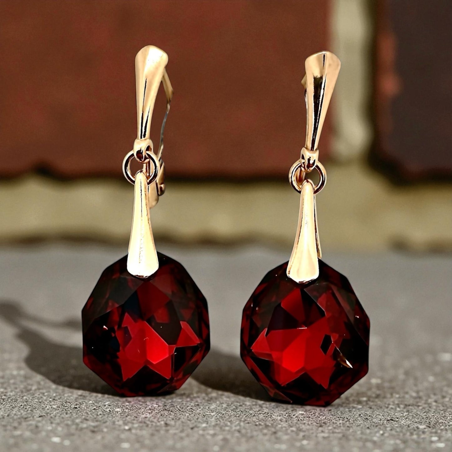 Sudraba Kristālu Auskari / Majestic