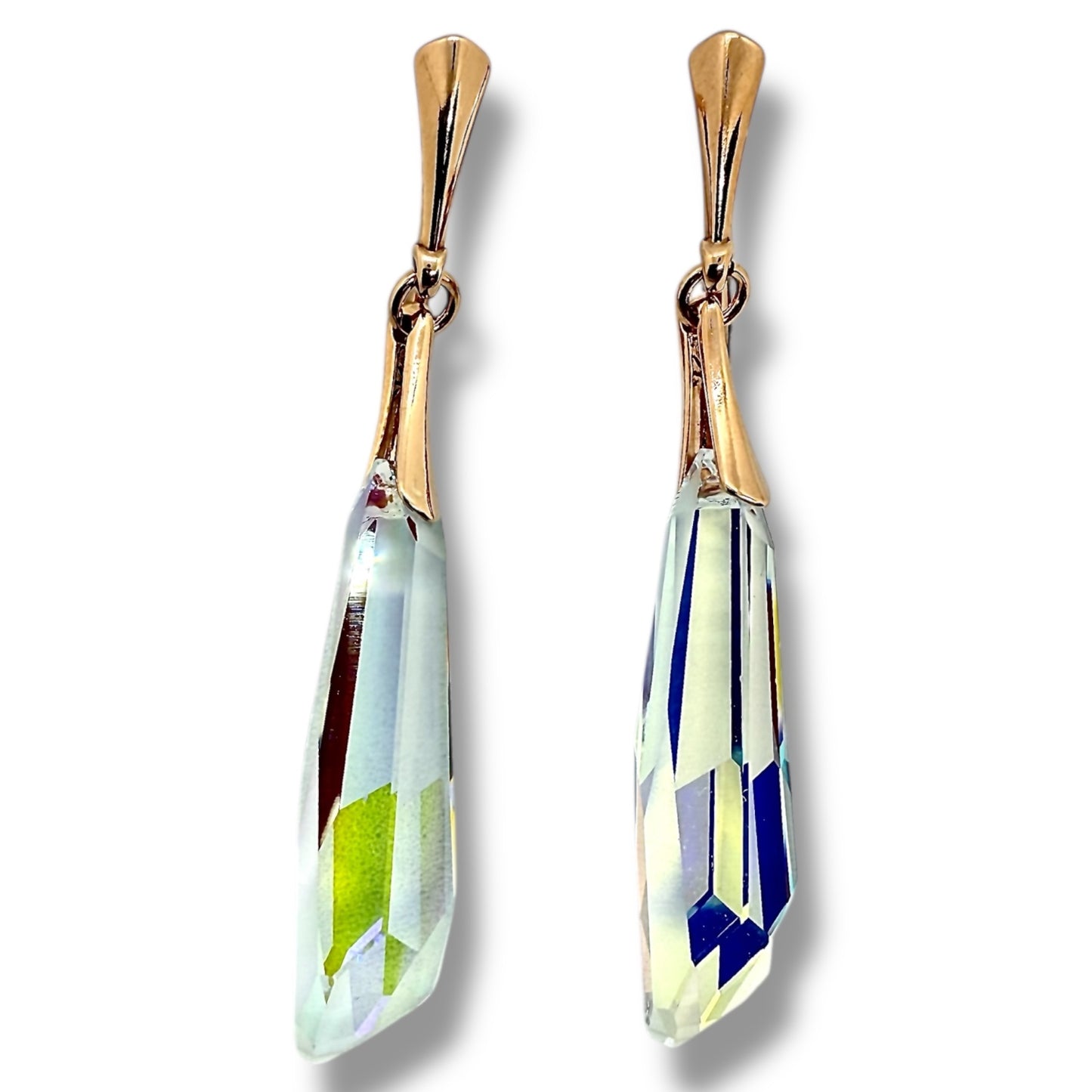 Sudraba Kristālu Auskari / Tear Drop