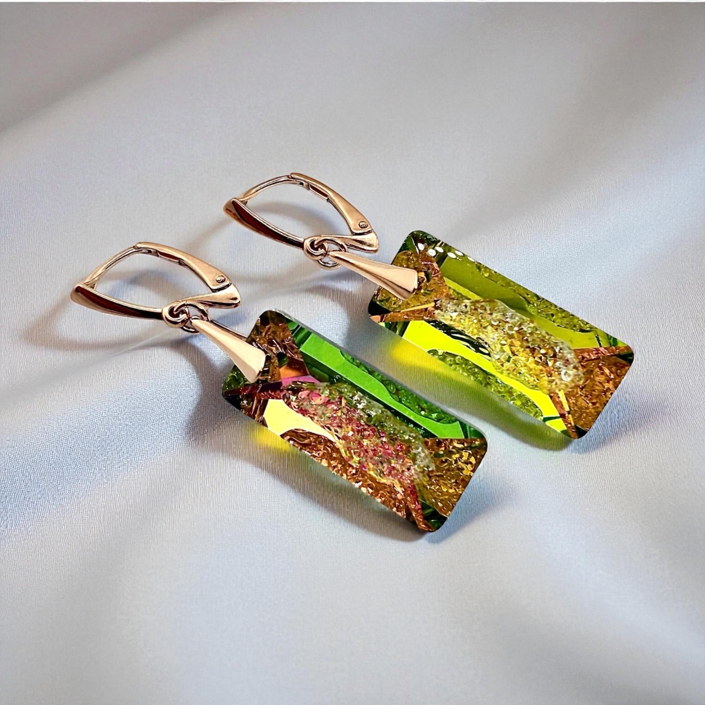 Sudraba Kristālu Auskari / Paradise Shine