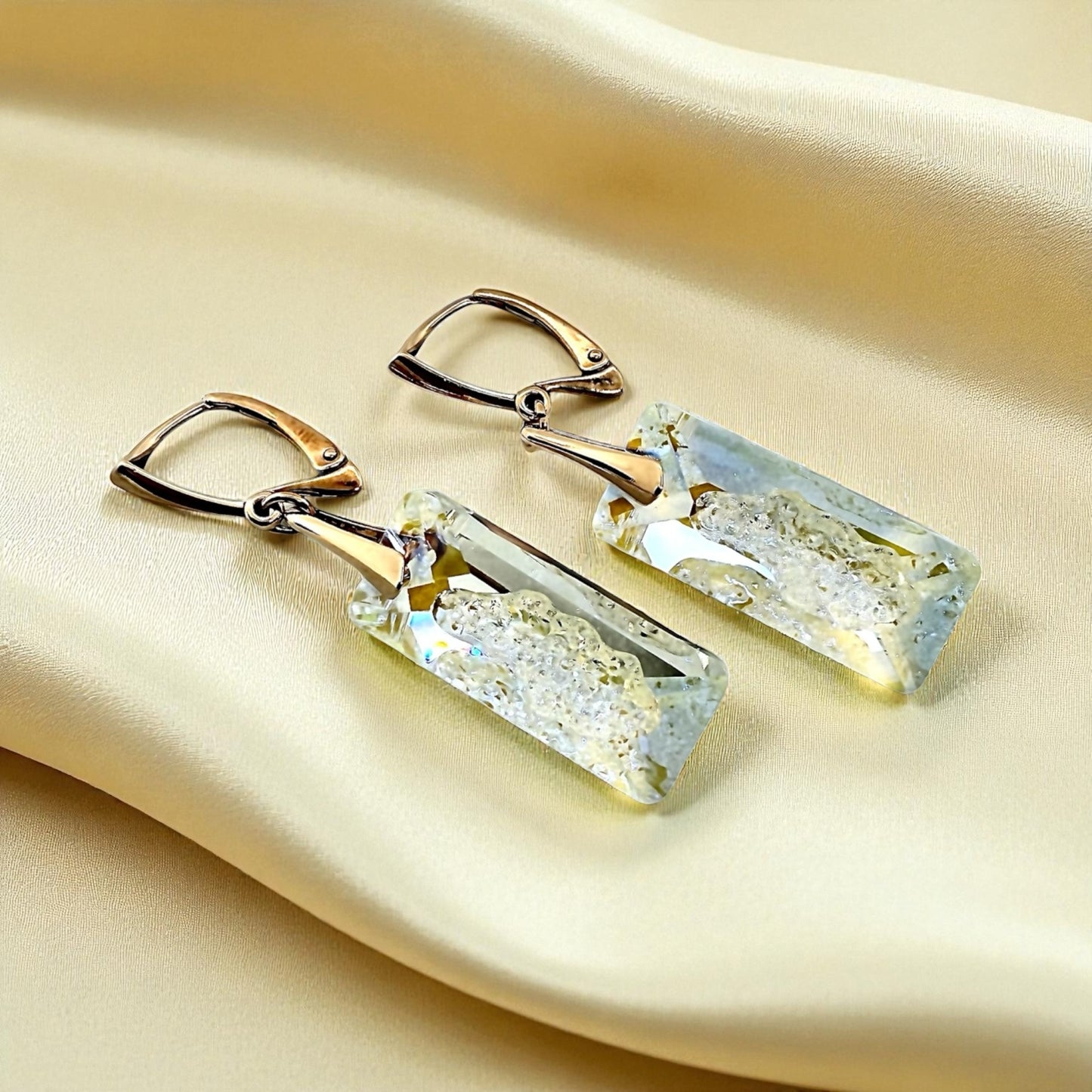 Sudraba Kristālu Auskari / Paradise Shine