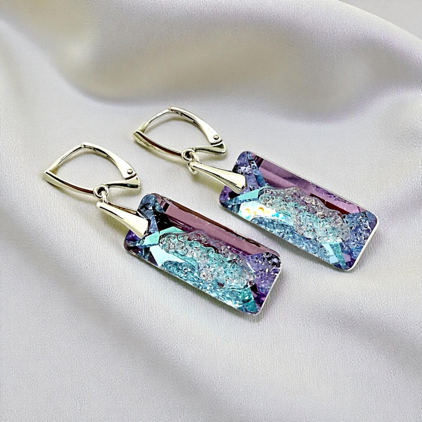 Sudraba Kristālu Auskari / Paradise Shine